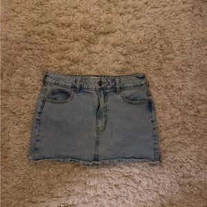 PacSun Light Blue Denim Mini Skirt